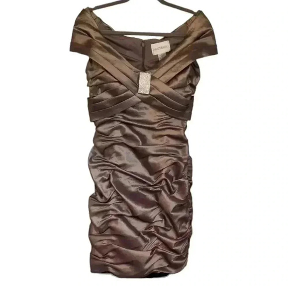 NWOT Satin Cachet Dress David's Bridal 🎉 - Picture 1 of 5